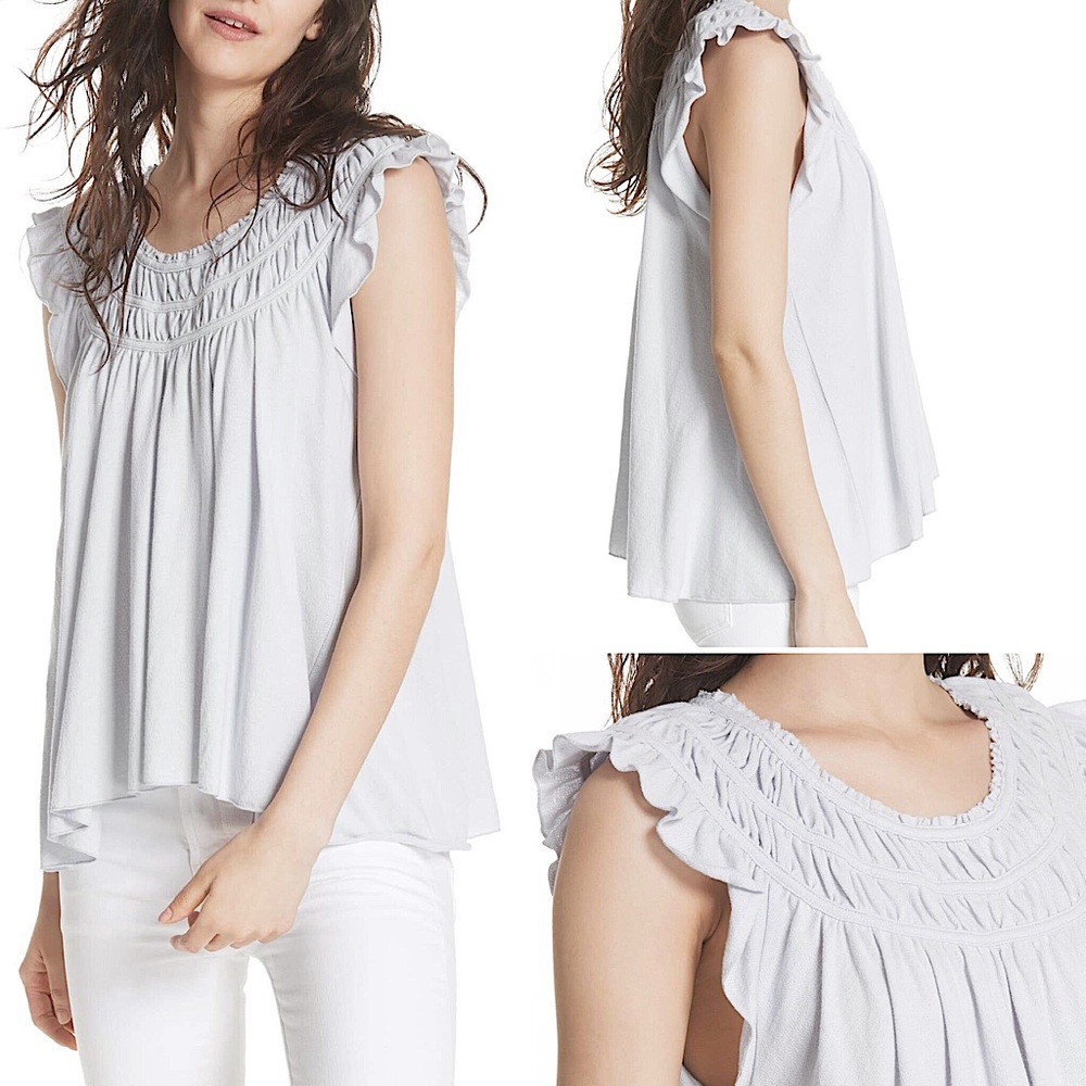 Free People Coconut Ruffle Top - Picture 3 of 13